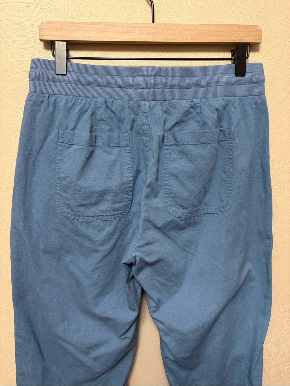 Pact Organic Cotton Linen Blend Joggers Blue Size Medium - Picture 8 of 12